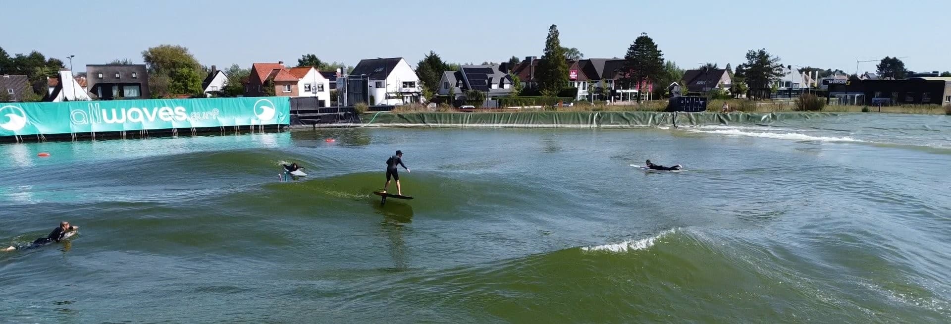 Foiling in the AllWaves wave pool